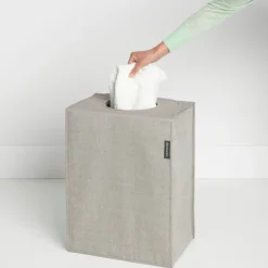Cesto ropa sucia Brabantia, rectangular 55 L, gris claro