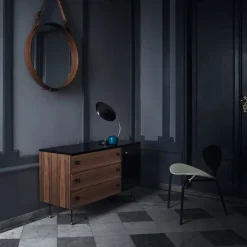 Cómoda 62 Dresser, American walnut, 3 cajones