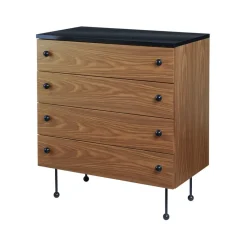 Cómoda 62 Dresser, American walnut, 4 cajones