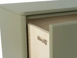 Cómoda Deus de 9 cajones, Gris oliva