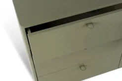 Cómoda Deus de 9 cajones, Gris oliva