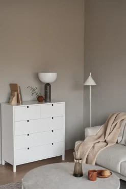 Cómoda Square 2+3 cajones, Blanco