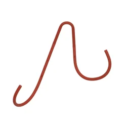 Colgador Al Dente, Cuerno grande - color tomate