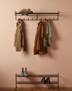 Colgador Bill Hat rack L, Negro-marrón oscuro