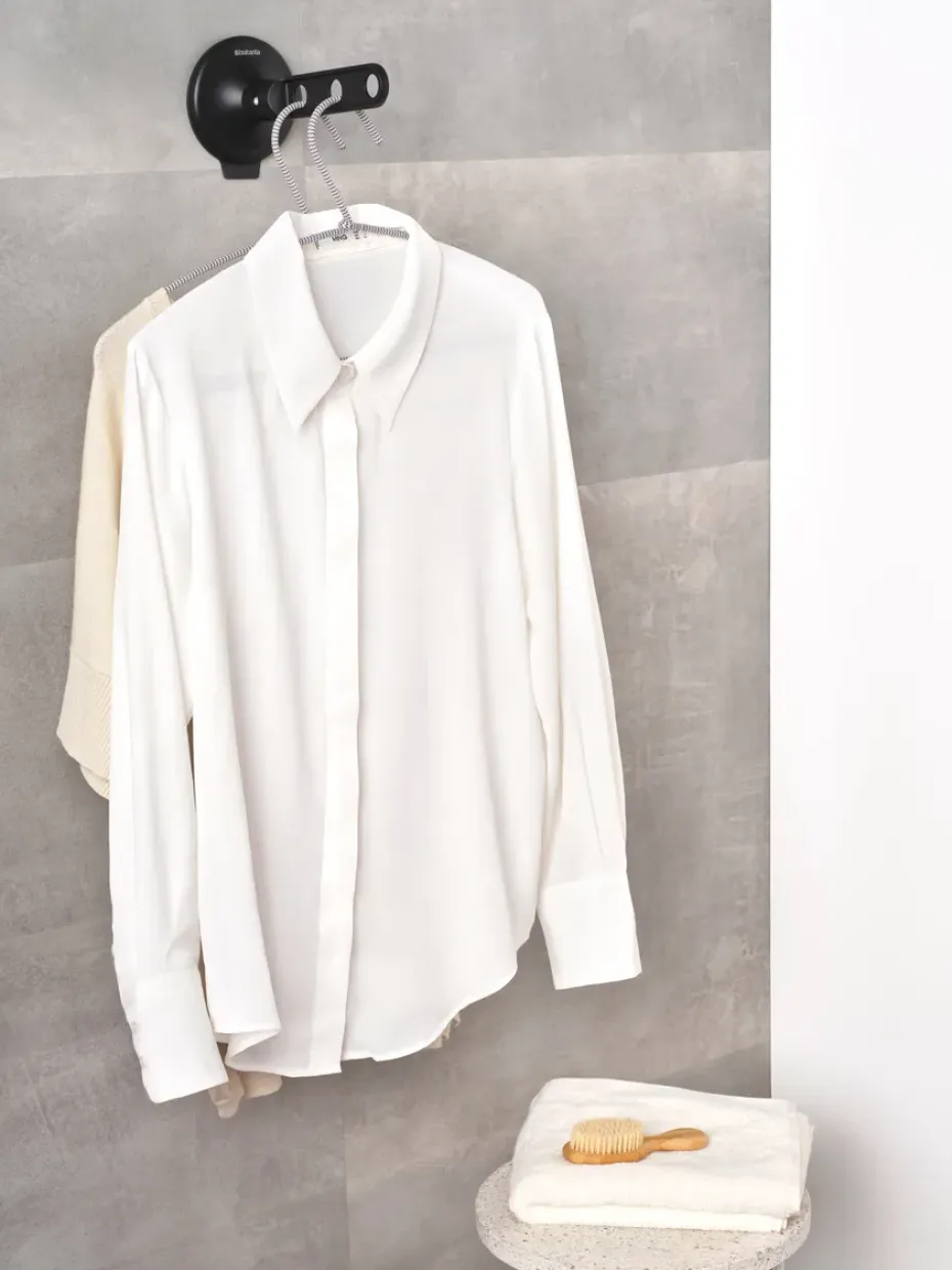 Colgador Brabantia con ventosa, Negro