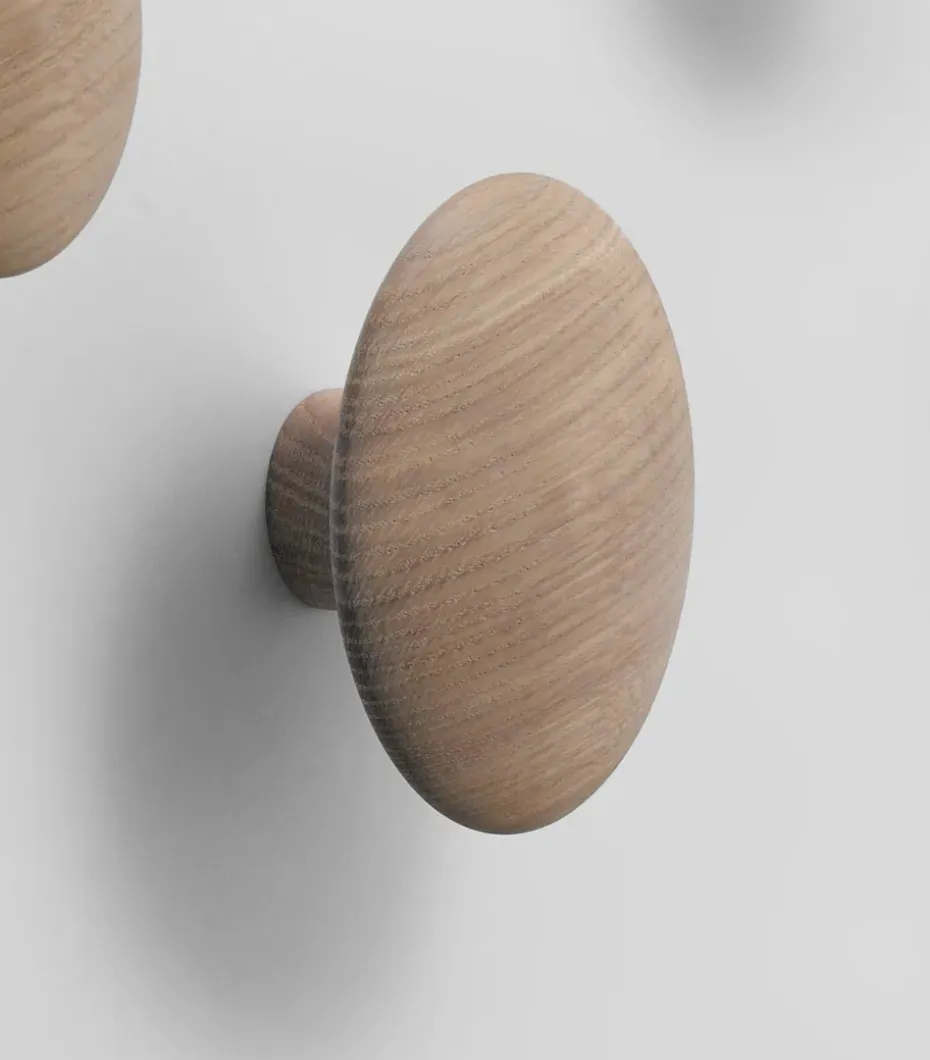 Colgador de pared The Dots, mediano, roble