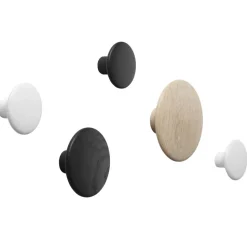 Colgador de pared The Dots, grande, roble