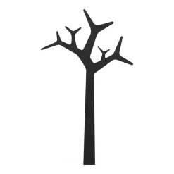 Colgador de pared Tree 134 cm, negro