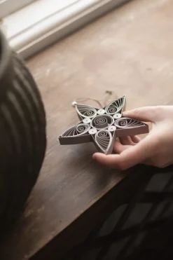 Colganet navideño Paper star 13 cm, Mole