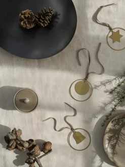 Colgante de navidad KITAI 8,5 cm 4 unidades, Circle