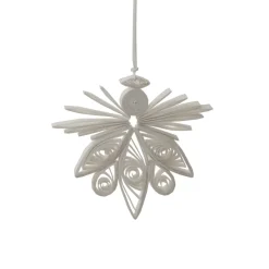 Colgante de navidad Paper Angel, blanco