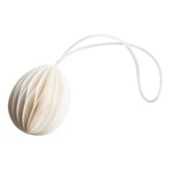 Colgante de Pascua Ovoid papel small 4 cm, White
