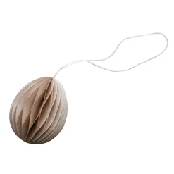Colgante de pascua Ovoid papel 7 cm, Sand
