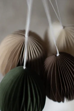 Colgante de pascua Ovoid papel 7 cm, Sand