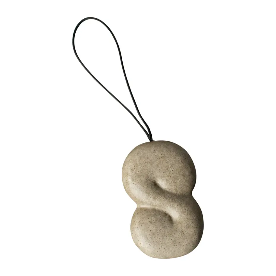 Colgante decorativo Hanging bun, Beige