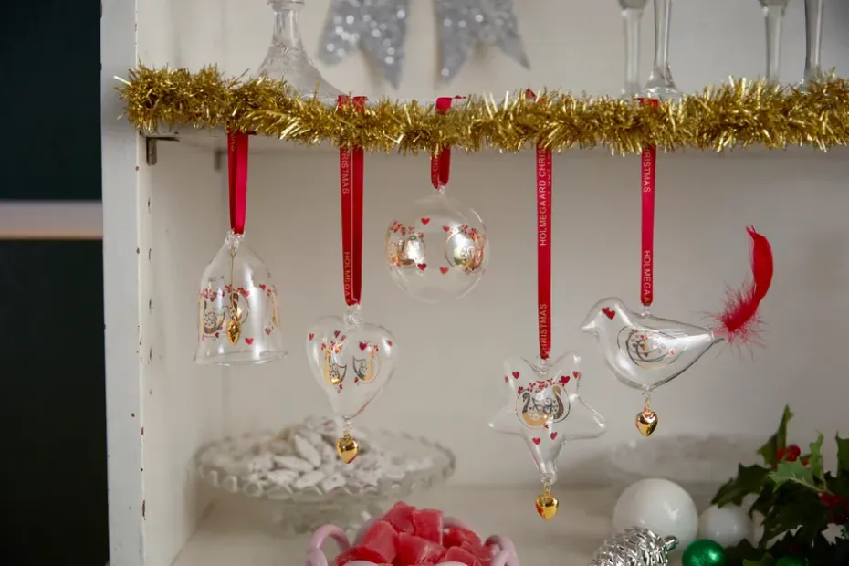 Colgante navideño Holmegaard Christmas campanilla del año, 2025
