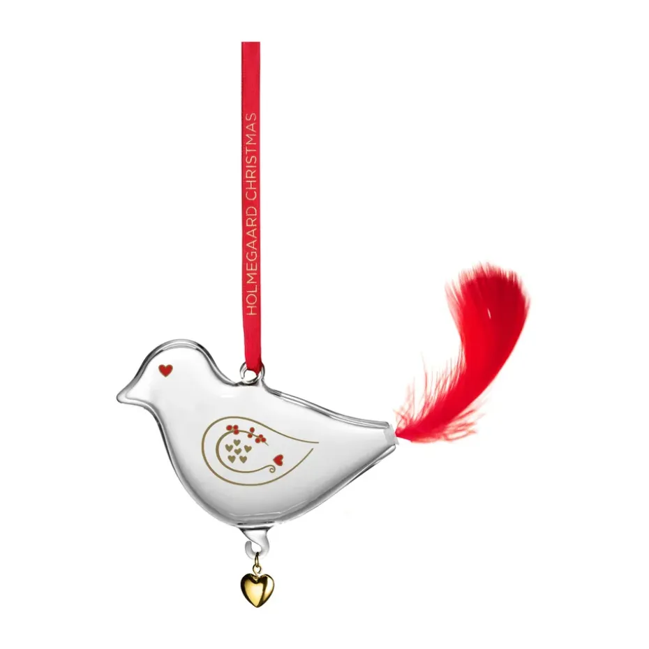 Colgante navideño Holmegaard Christmas pájaro del año, 2025