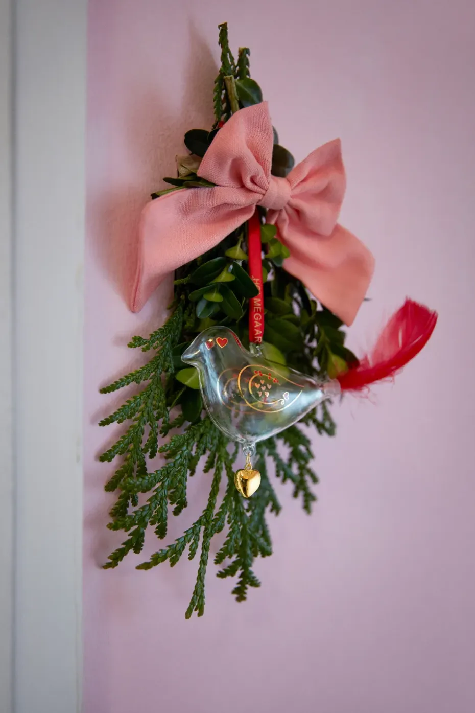 Colgante navideño Holmegaard Christmas pájaro del año, 2025