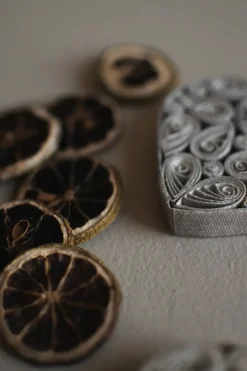 Corazón de papel 8 cm, Topo