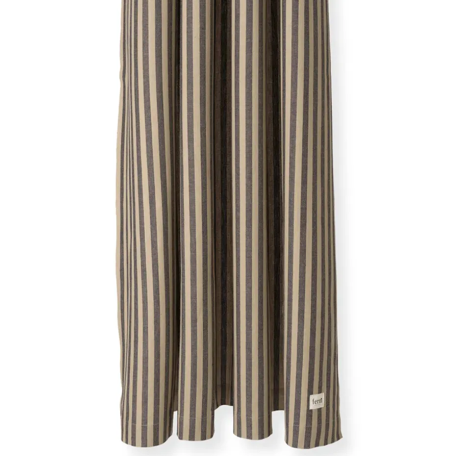 Cortina de baño Chambray, Sand-black