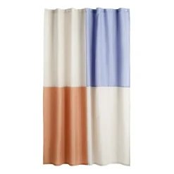 Cortina de baño Check 180x200 cm, Blue