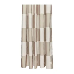Cortina de ducha Chess 180x180 cm, Clay-offwhite