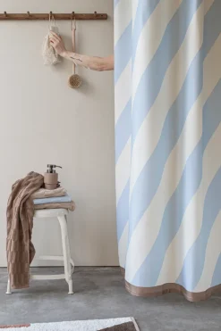 Cortina de ducha Diagonal 150x200 cm, Light blue