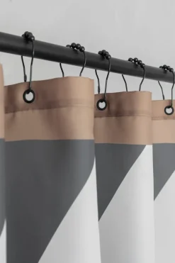 Cortina de ducha Diagonal 150x200 cm, Dark grey
