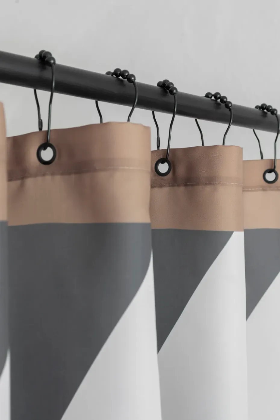 Cortina de ducha Diagonal 150x200 cm, Dark grey