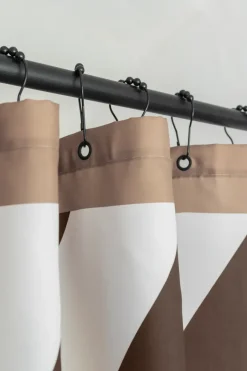 Cortina de ducha Diagonal 150x200 cm, Chocolate