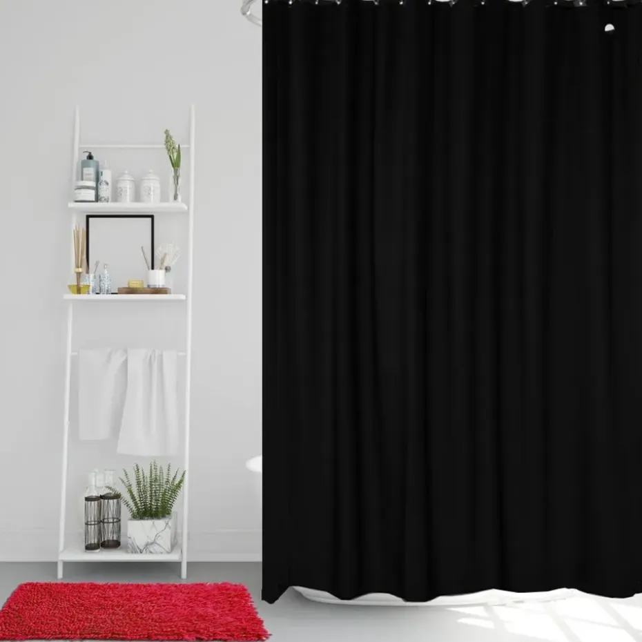Cortina de ducha Match 200 x 240 cm, extra alta (negro)