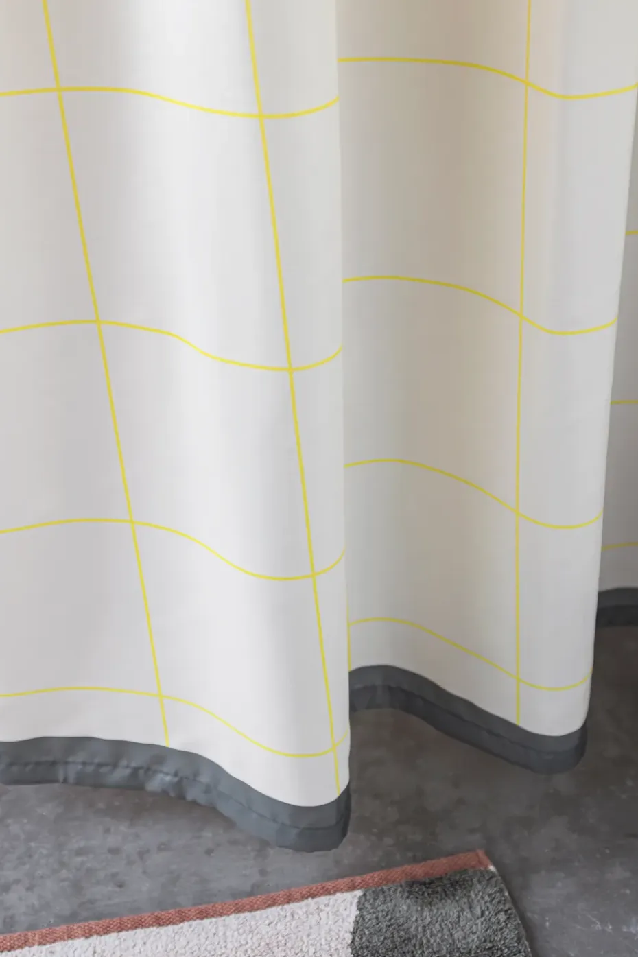 Cortina de ducha Mesh 150x200 cm, Yellow