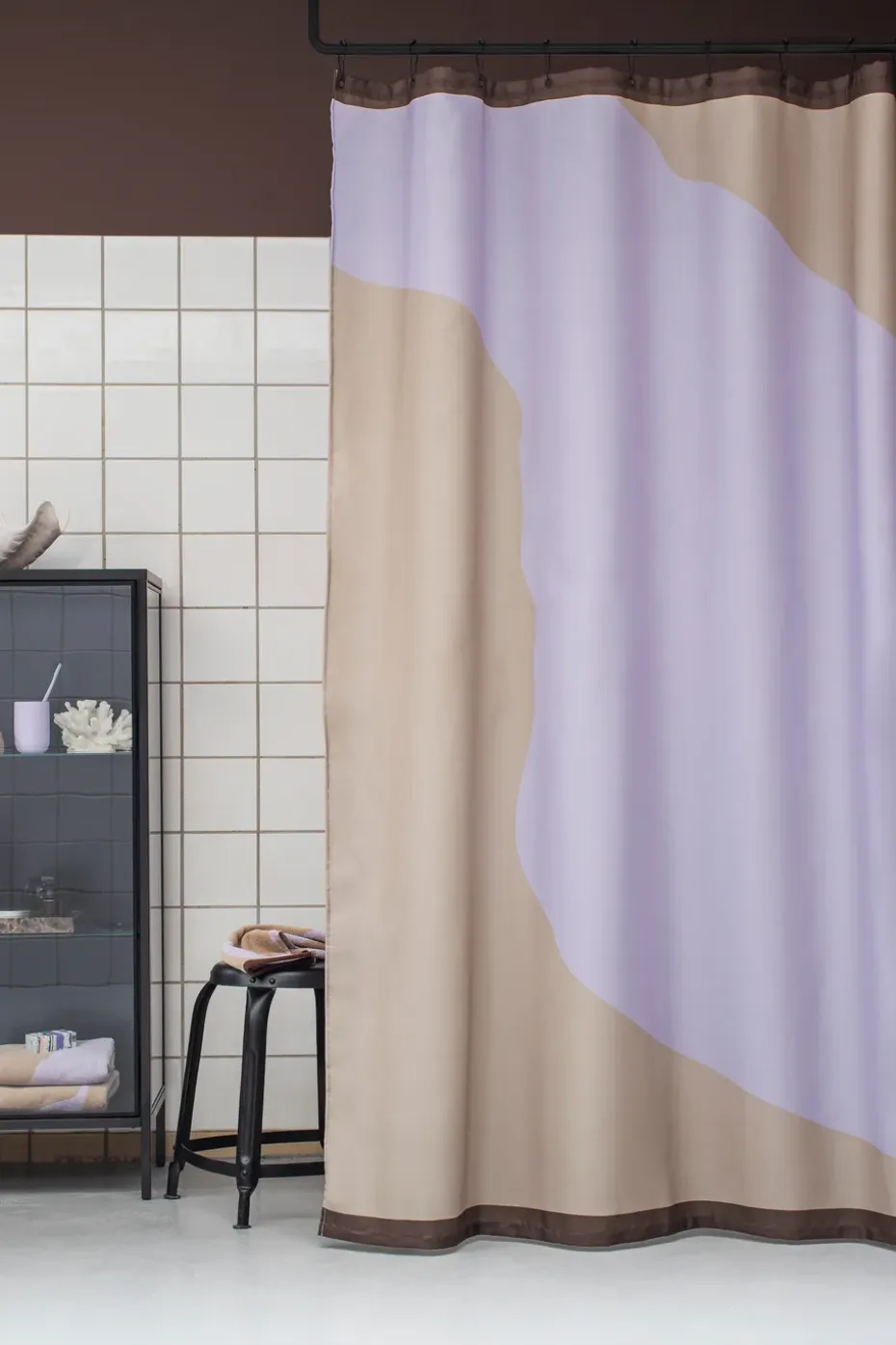 Cortina de ducha Nova Arte 150x200 cm, Sand-lilac