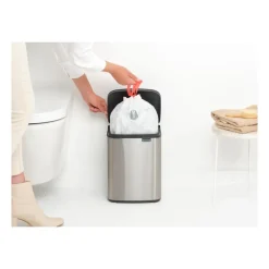 Cubo de basura Bo 7 L, Acero cepillado mate