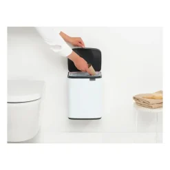 Cubo de basura Bo 7 L, Blanco