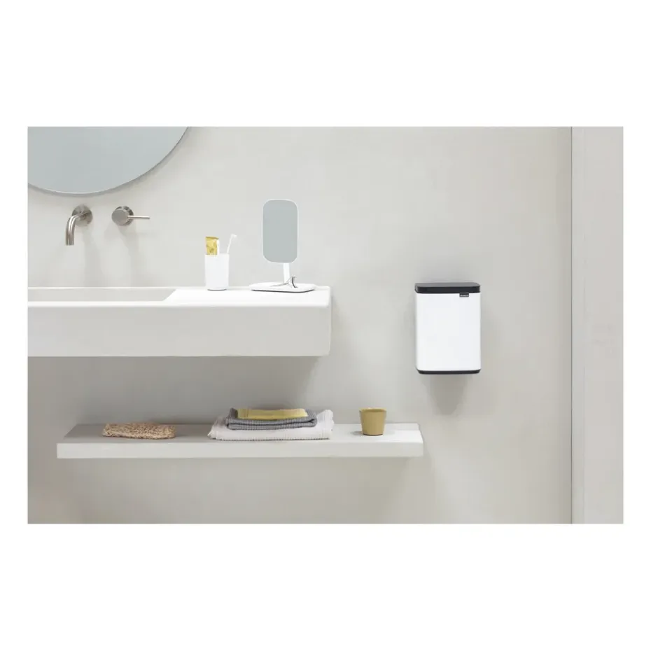Cubo de basura Bo 4 L, Blanco