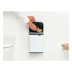 Cubo de basura Bo 4 L, Blanco