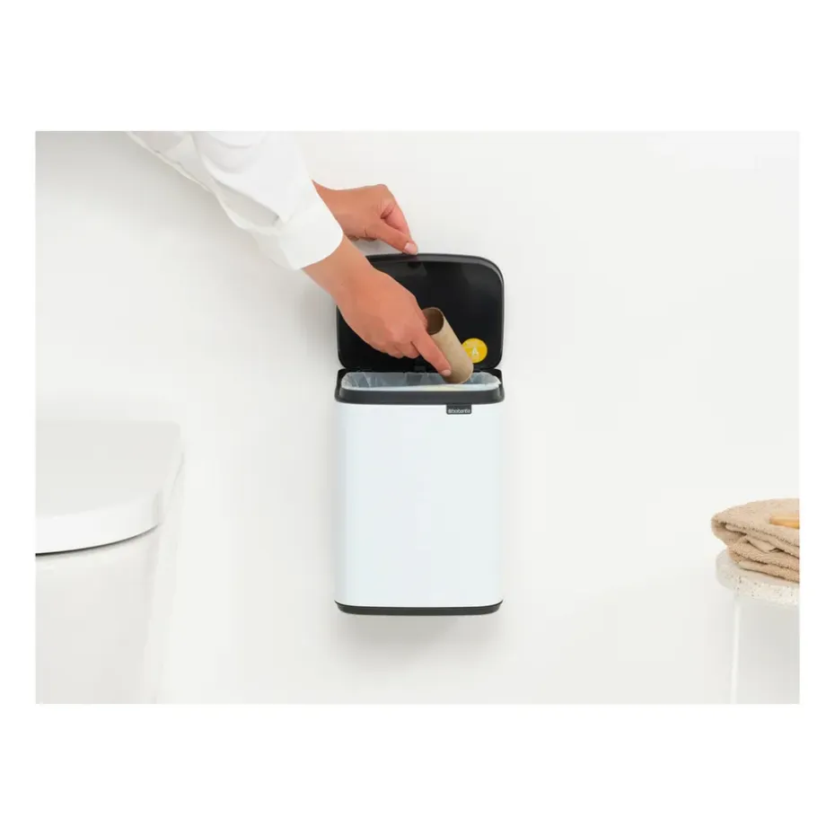 Cubo de basura Bo 4 L, Blanco