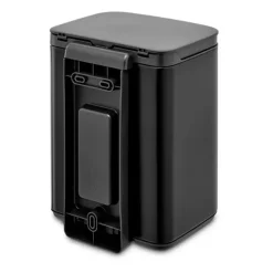 Cubo de basura Bo 4 L, Negro mate