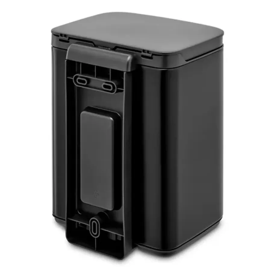 Cubo de basura Bo 4 L, Negro mate