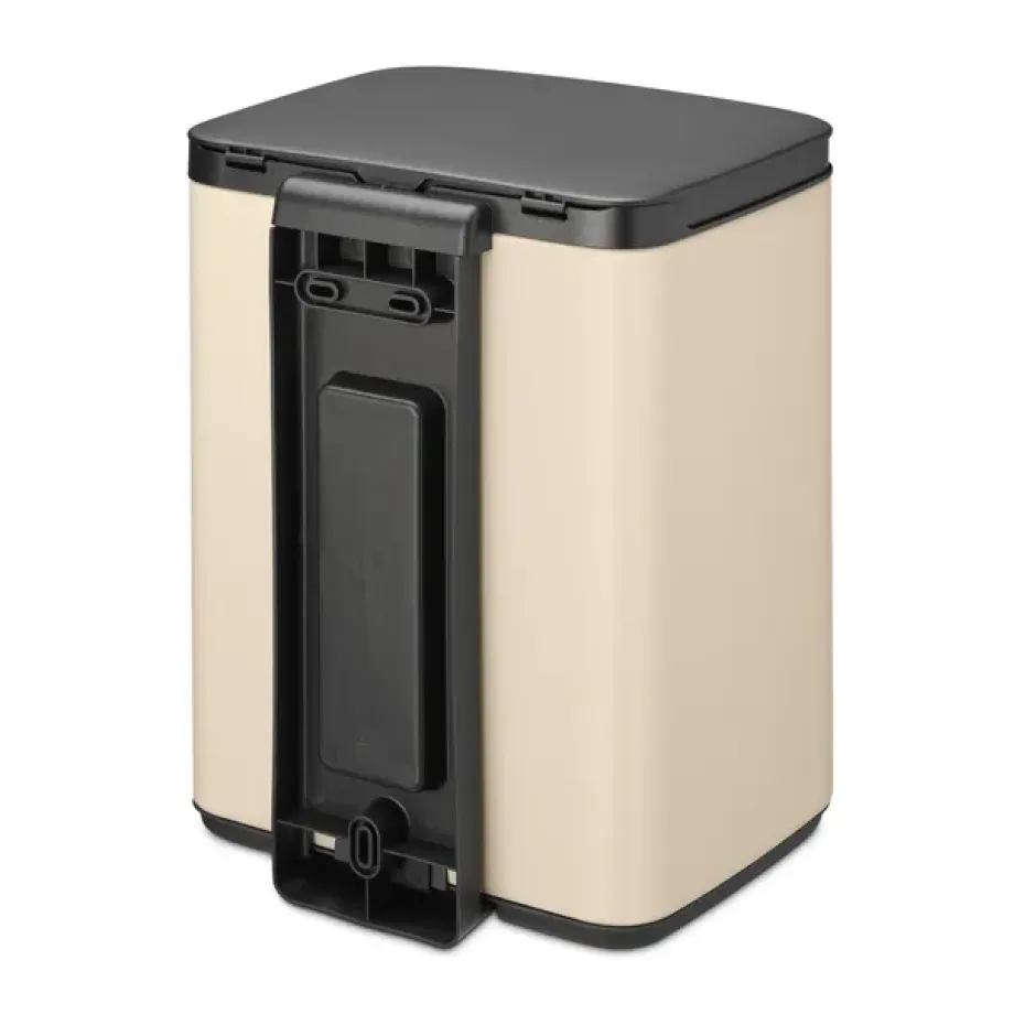 Cubo de basura Bo 7 L, Soft Beige