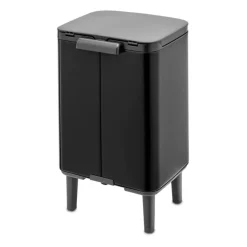 Cubo de basura Bo alto 7 L, Negro mate