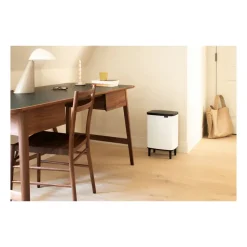 Cubo de basura Bo alto 12 L, Blanco