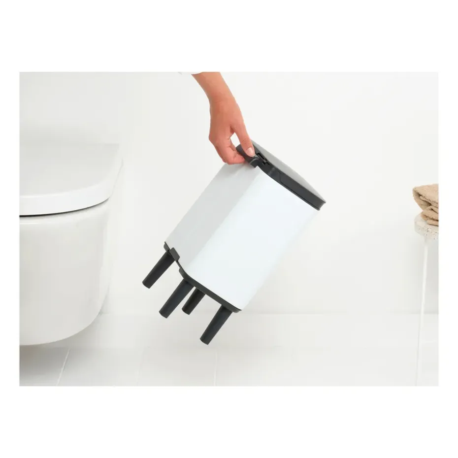 Cubo de basura Bo alto 4 L, Blanco