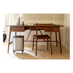 Cubo de basura Bo alto 12 L, Acero cepillado mate