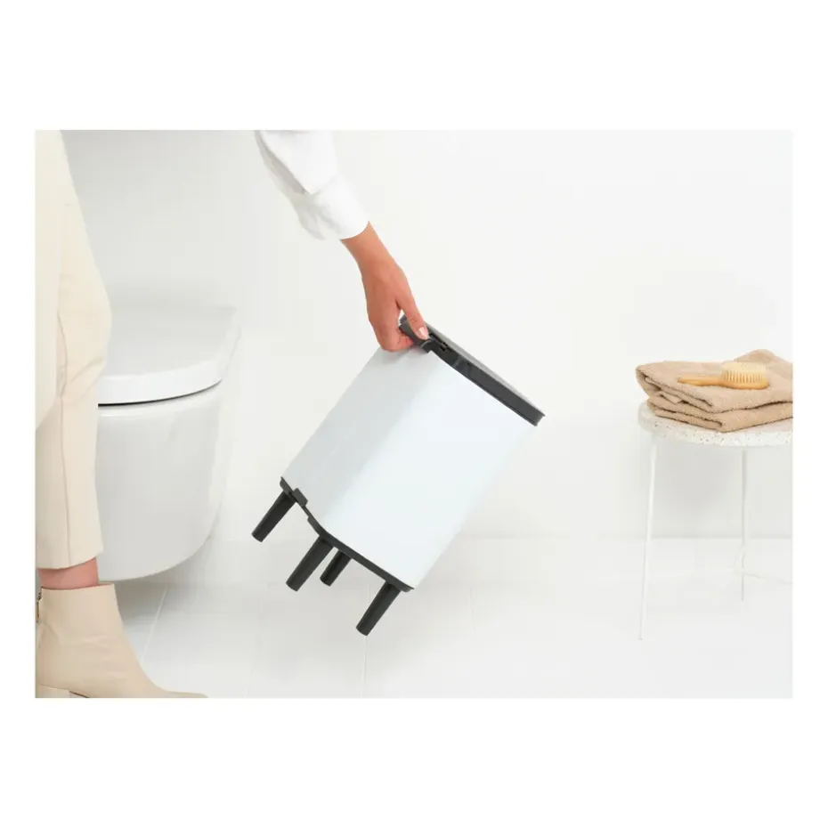 Cubo de basura Bo alto 7 L, Blanco