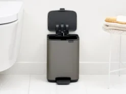 Cubo de basura con pedal Bo 4 L, Platino