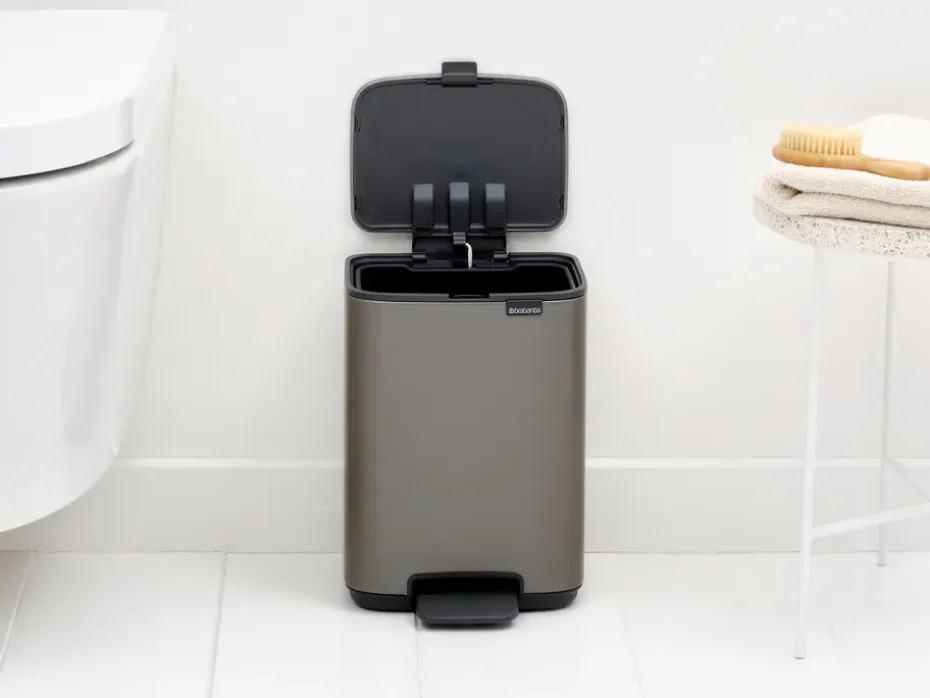 Cubo de basura con pedal Bo 4 L, Platino