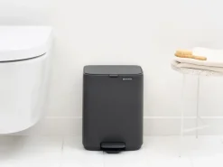 Cubo de basura con pedal Bo 7 L, Mineral Infinite Grey