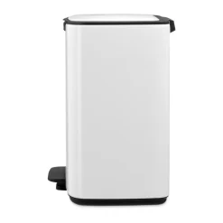 Cubo de basura con pedal Bo 12 L, Blanco